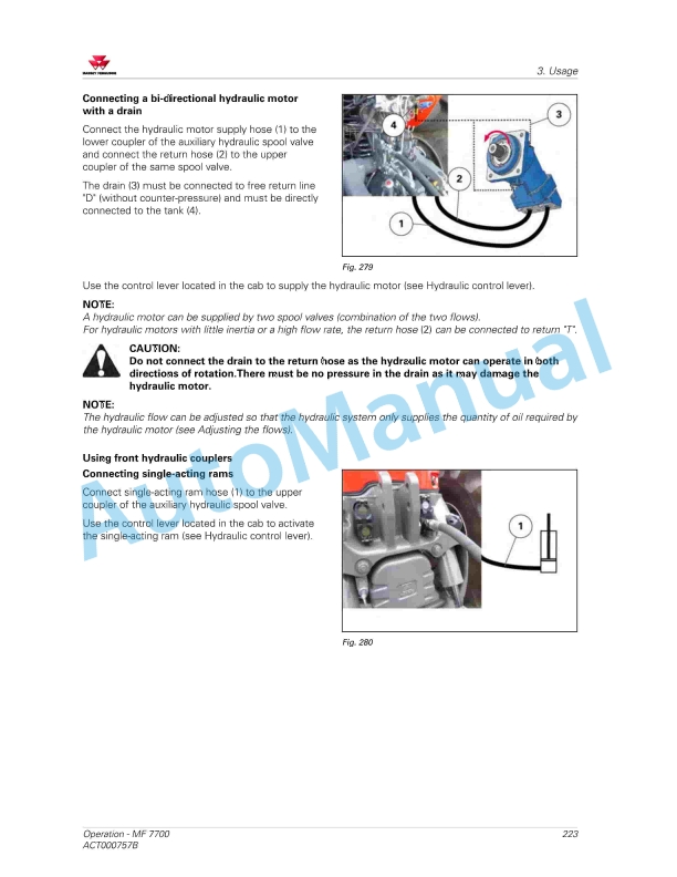 Massey Ferguson MF7700 Efficient And Exclusive Version Operators Manual ACT000757B-4