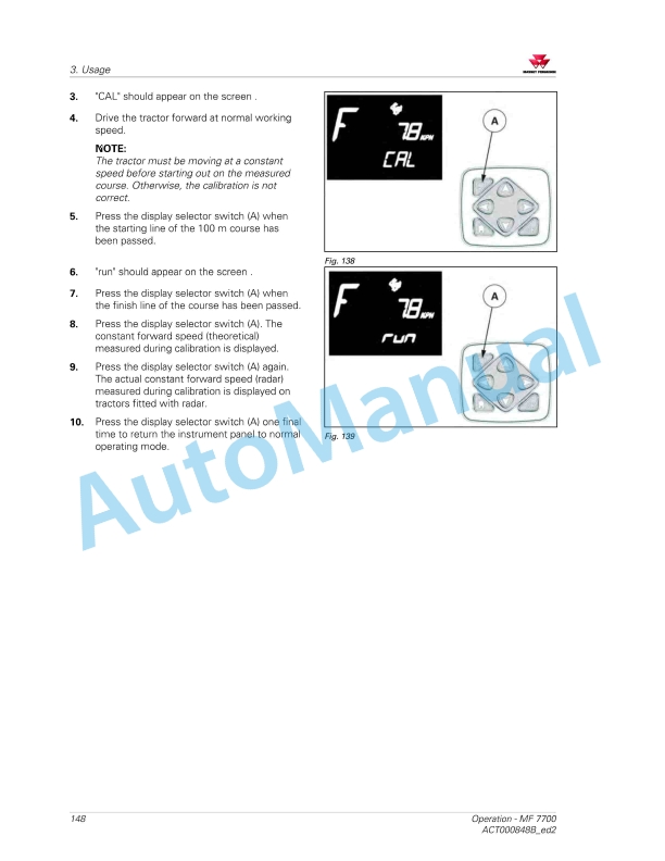Massey Ferguson MF7700 Efficient And Exclusive Version Operators Manual ACT000848B-2