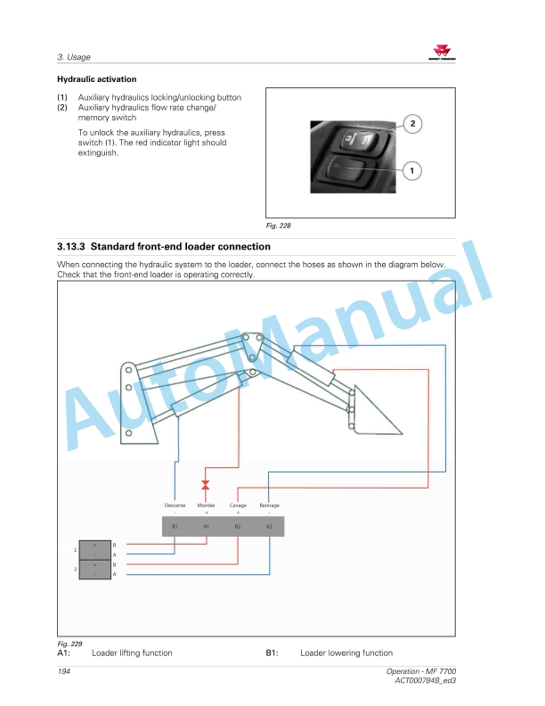 Massey Ferguson MF7700 Essential Versions Operators Manual ACT000784B-4