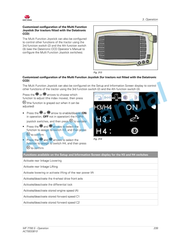 Massey Ferguson MF7700 S Efficient And Exclusive Version Operators Manual ACT0033810-4