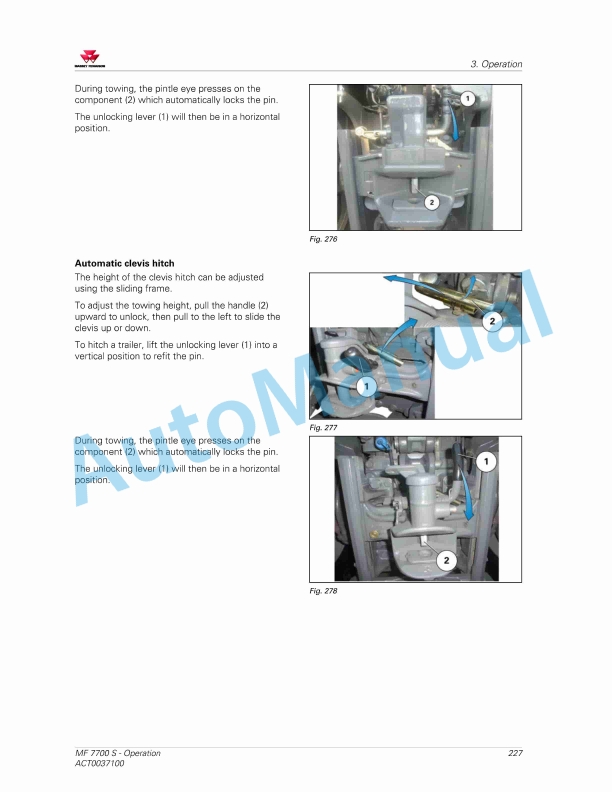 Massey Ferguson MF7700 S Essential Versions Operators Manual ACT0037100-4