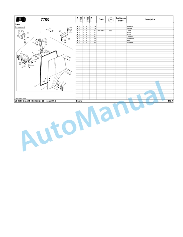 Massey Ferguson MF7700 Series Tractor Repair Time Schedule-5