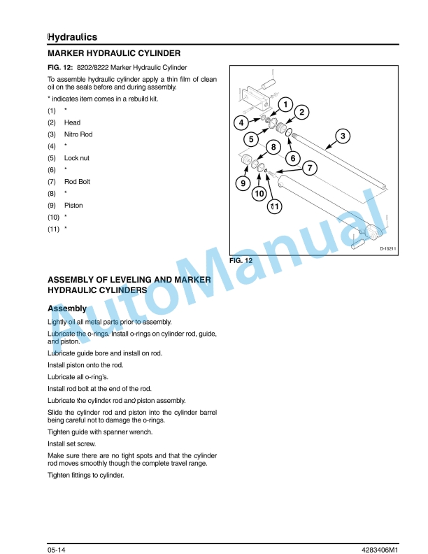 Massey Ferguson MF8200 Planter Service Manual 4283406M1-2