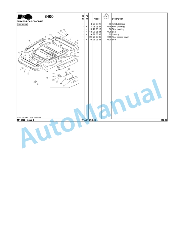 Massey Ferguson MF8400 Series Tractors Repair Time Schedule 3378867M2-4