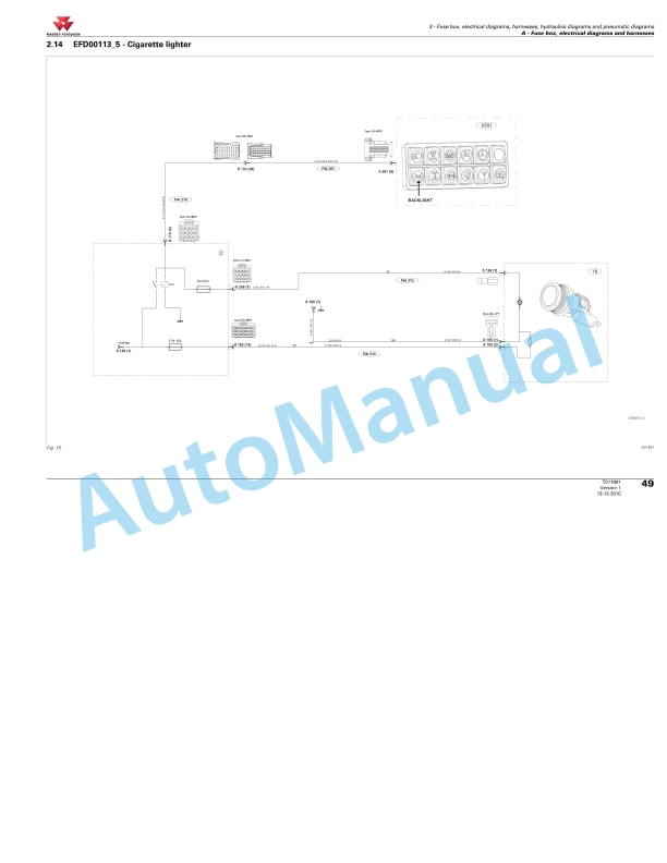 Massey Ferguson MF8600 T4i Series Tractors Workshop Service Manual 4346908M3-2