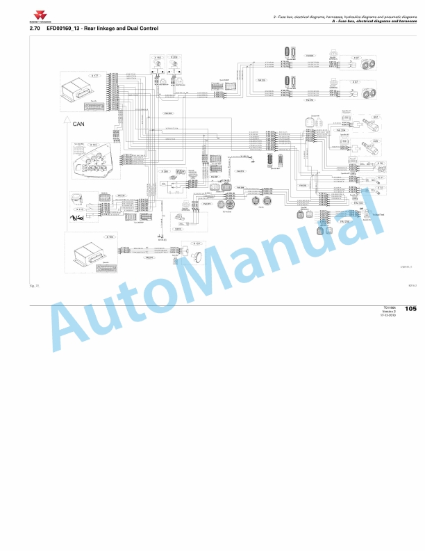 Massey Ferguson MF8600 T4i Series Tractors Workshop Service Manual 4346908M3-3