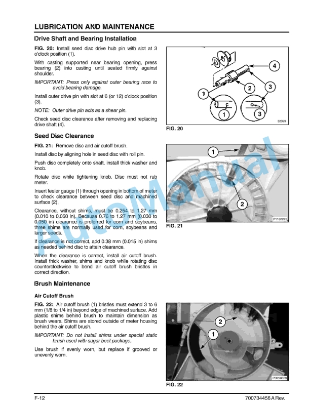 Massey Ferguson MF8700 Planter Operator Manual 700734456A-3
