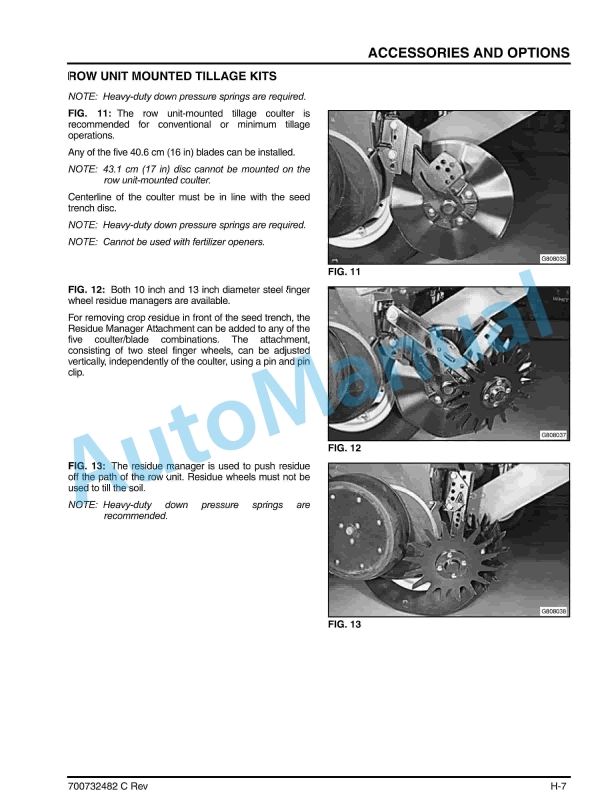 Massey Ferguson MF8800 Planter (70 cm spacing) Operator Manual 700732482C-4