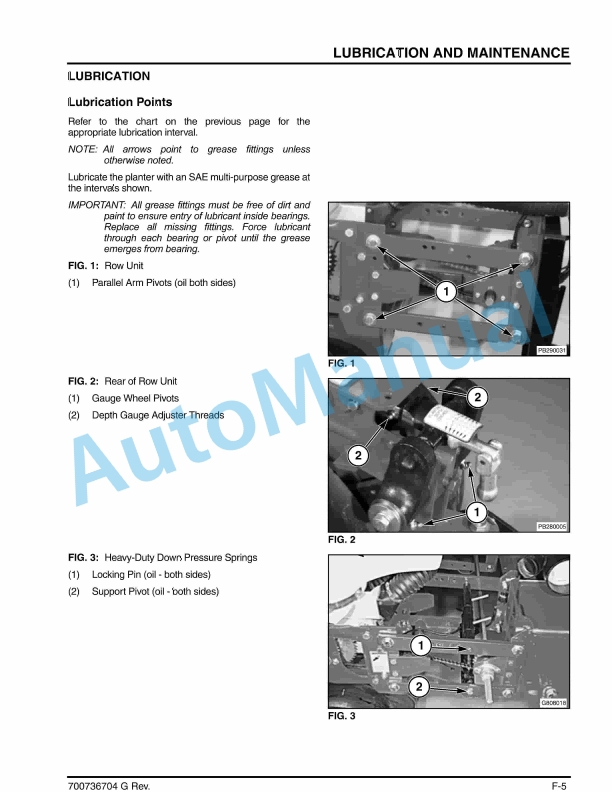 Massey Ferguson MF8800 Series Planter Operator Manual 700736704G-3