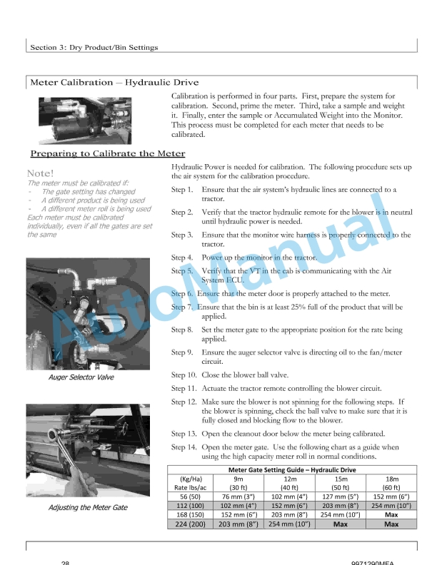 Massey Ferguson MF9000 2012 Cart Control System Operator Manual 9971290MEA-2