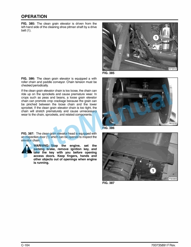 Massey Ferguson MF9005 Series Combine Operator Manual 700735891-2