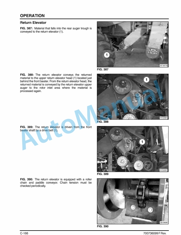 Massey Ferguson MF9005 Series Combine Operator Manual 700736099-2