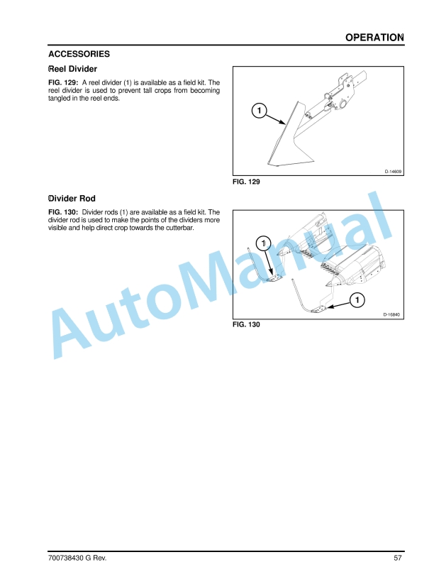 Massey Ferguson MF9200 Series Draper Header Operators Manual 700738430-2