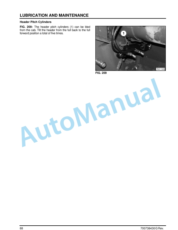 Massey Ferguson MF9200 Series Draper Header Operators Manual 700738430-4
