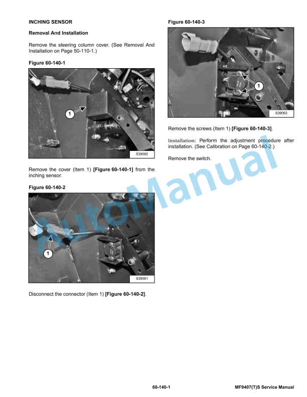 Massey Ferguson MF9407TS, MF9407S Service Manual 1857801M1-4