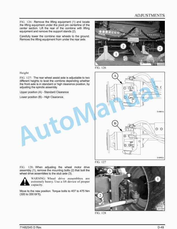 Massey Ferguson MF9500 Series Combine Operators Manual 71482545D-3