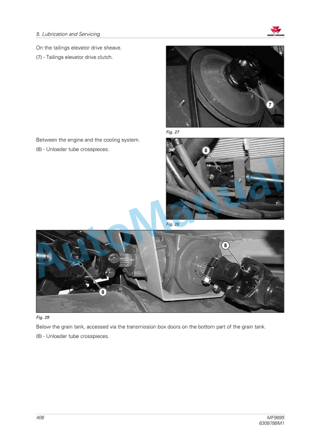 Massey Ferguson MF9895 Combine Operators Manual 6308788M1-4