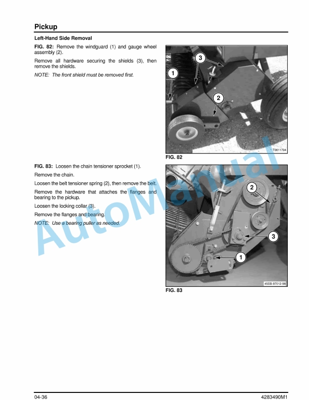 Massey Ferguson MFBaler Small Square Baler Service Manual 4283490M1-2