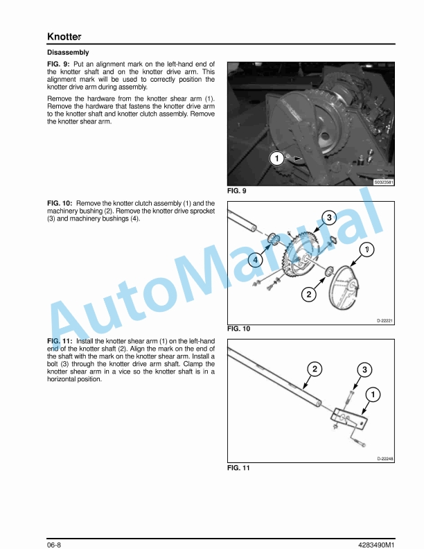 Massey Ferguson MFBaler Small Square Baler Service Manual 4283490M1-5