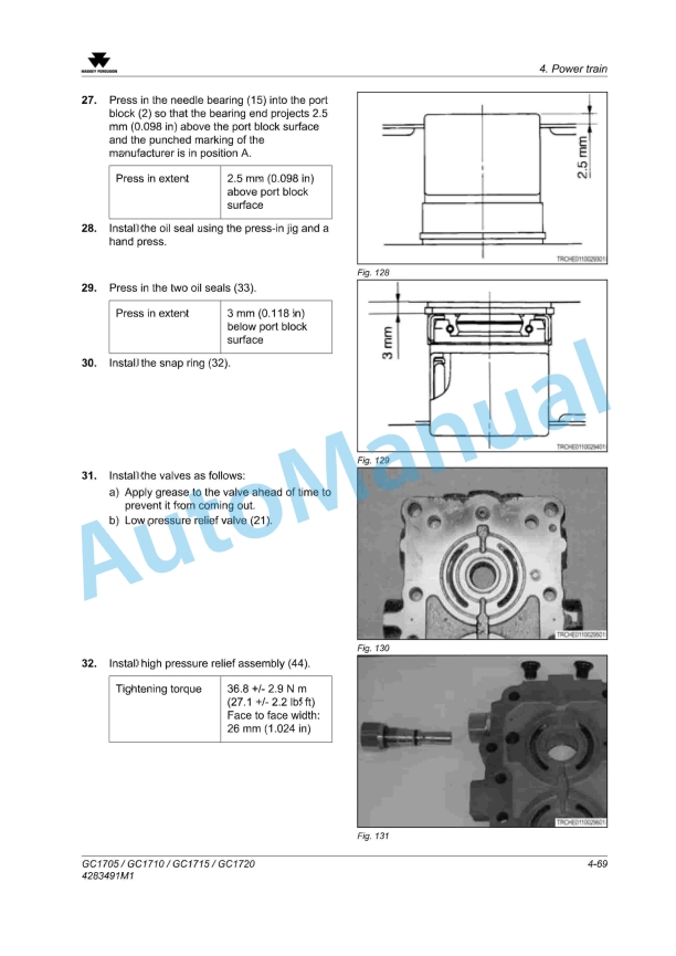Massey Ferguson MFGC Series Sub-Compact Tractor Service Manual 4283491M1-2