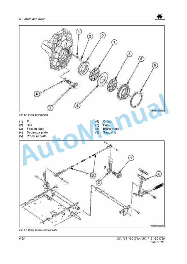 Massey Ferguson MFGC Series Sub-Compact Tractor Service Manual 4283491M1-3
