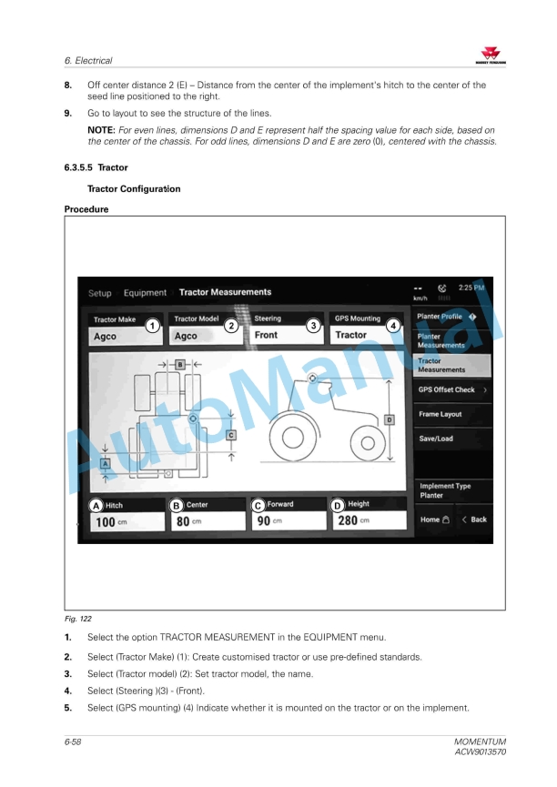 Massey Ferguson Momentum Planter Workshop Service Manual ACW9013570-5
