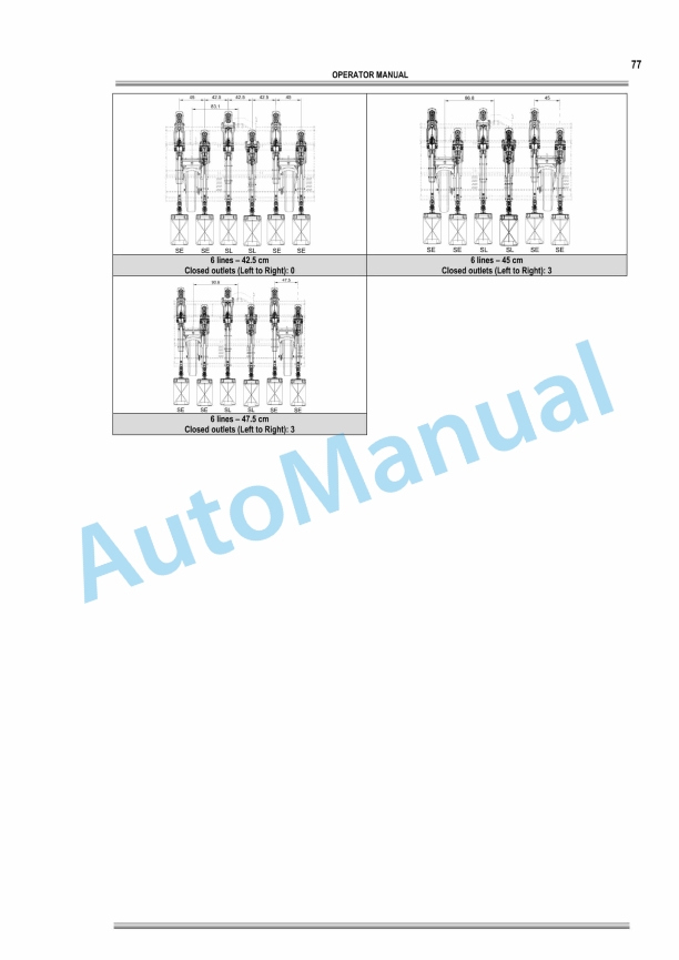 Massey Ferguson Pneumatic MF 500 Series Versions H-HF-V Planter Spreader Operator Manual 7044905M1-4