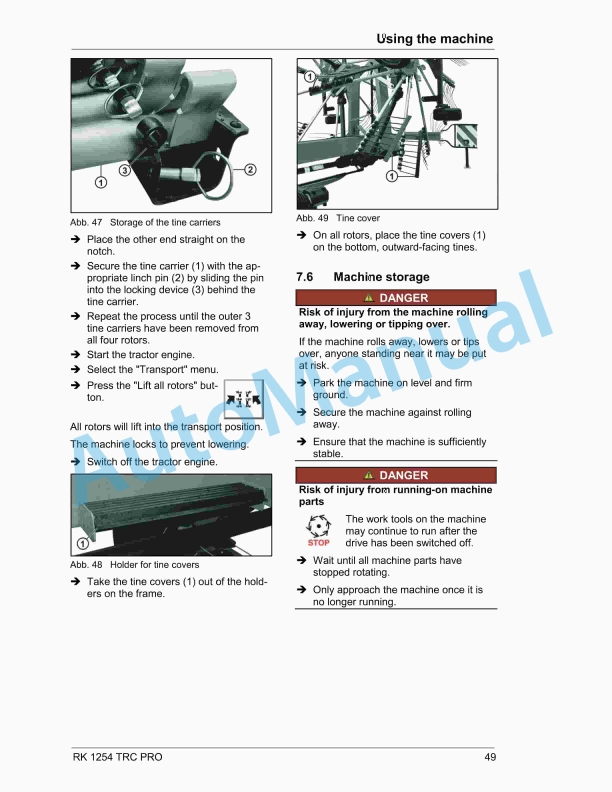 Massey Ferguson RK 1254 Rotary Rake TRC PRO Operators Manual-3