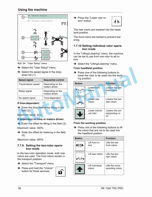 Massey Ferguson RK 1254 Rotary Rake TRC PRO Operators Manual-4